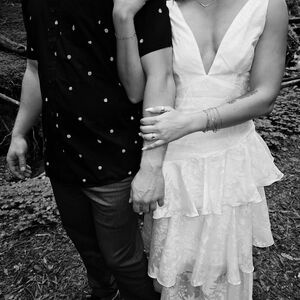 Veda Strappy Back Ruffle Chiffon Maxi Dress White (Selfie Leslie)